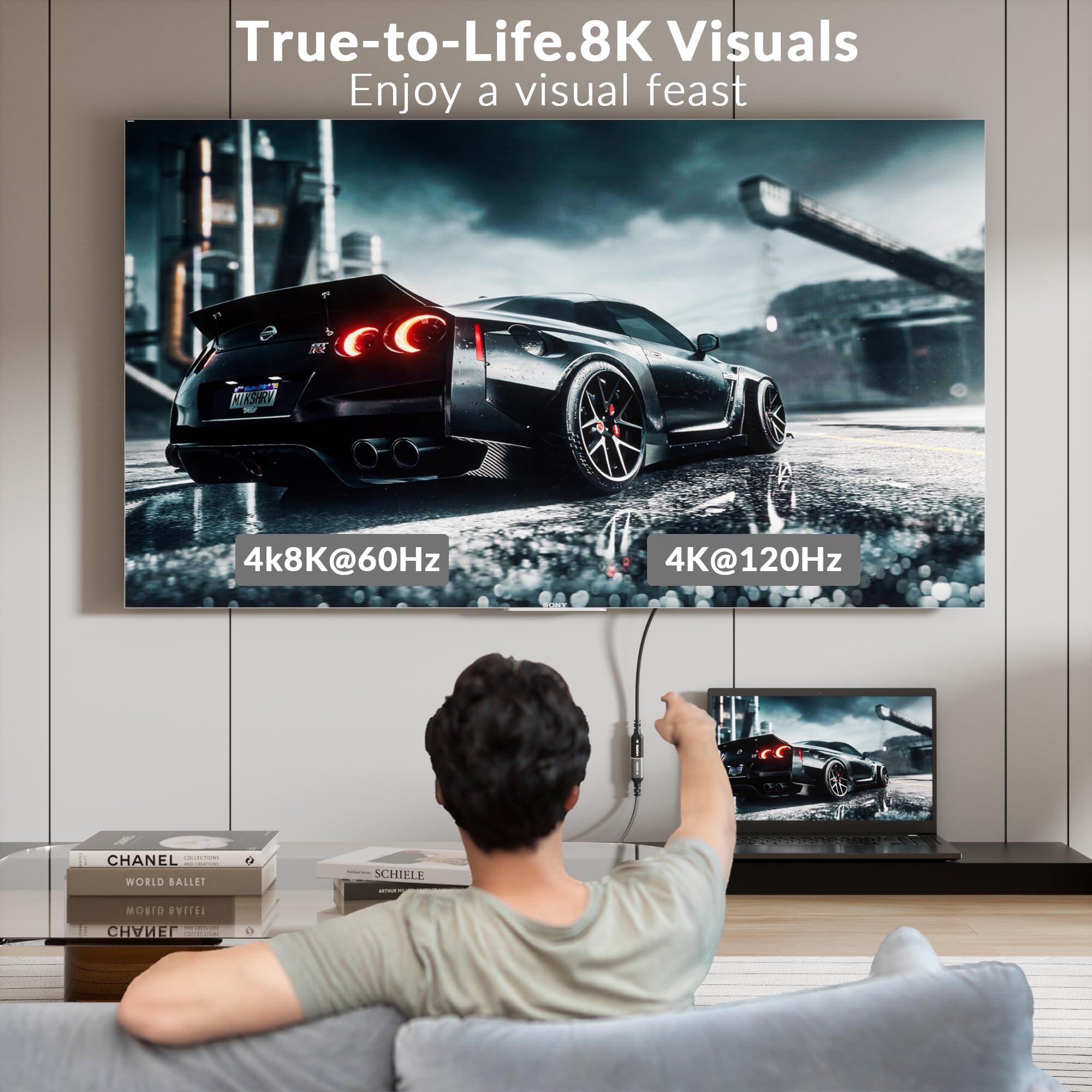 كيبل أنكر HDMI عالي الجودة (6 أقدام، 8K) كيبل أنكر HDMI عالي الجودة (6 أقدام، 8K)